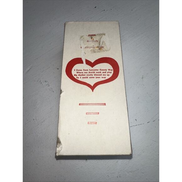 Vintage Amish Boy 5 Inches Tall Small Size Dressed Blue And Black original box - Picture 9 of 10